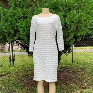 Ivory White Dress by Sharagano Sz:14